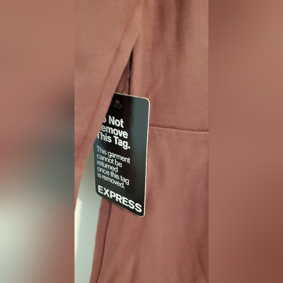 Express Mauve 3/4 Sleeve Dress - Picture 9 of 10